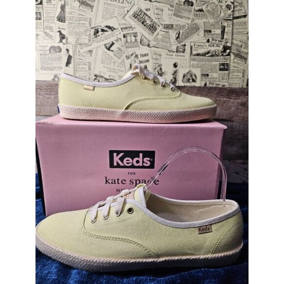 kate spade Shoes - Kate Spade Keds Neon Yellow Canvas Espadrille 8.5 Shoes